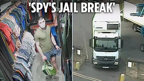 Watch suspected Iranian spy ‘escape from London prison under lorry before going on shopping spree’