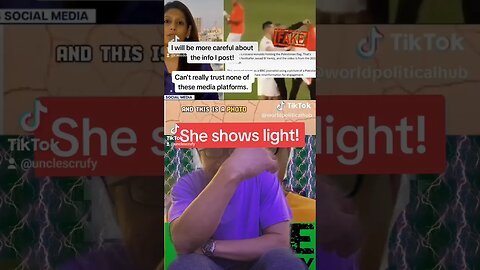 She shows light! I love her reporting sometimes. This one hit it tho💯She shows light!