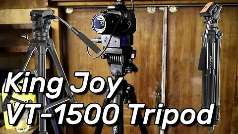 KINGJOY VT-1500 65"/166cm Tripod with Fluid Drag Pan Tilt Head - My Review