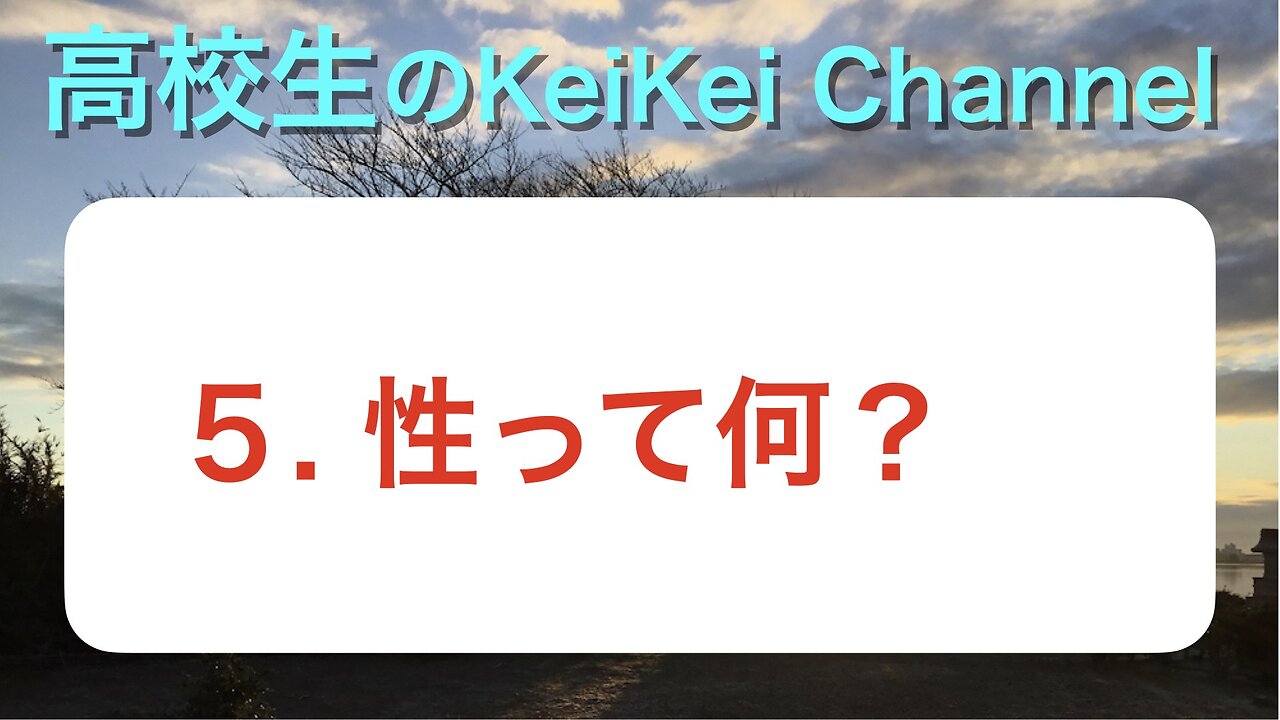 高校5・性って何?