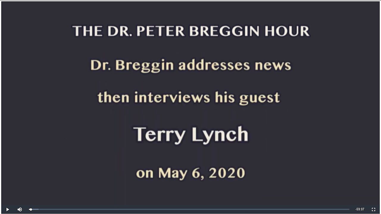 Humane Therapy with Terry Lynch - The Dr. Peter Breggin Hour - 05/06/20