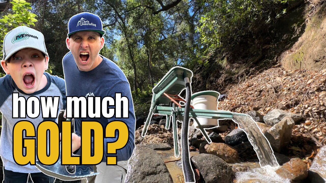 How much GOLD can we find HIGHBANKING for ONE HOUR in a creek?