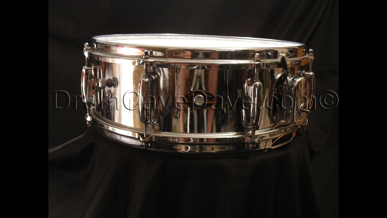 5x14” Slingerland Chrome Over Brass COB Gene Krupa snare drum