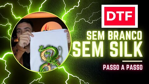 DTF SEM BRANCO e sem SERIGRAFIA? Passo a passo