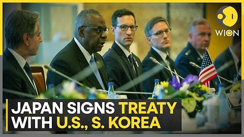 Japan signs Security Treaty to enhance security ties between Japan, US & South Korea | WION| RN ✅