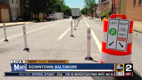 Baltimore bike lanes delayed again over fire code