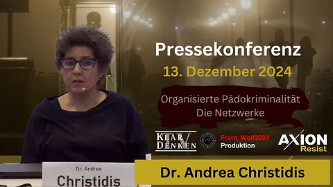 ⚡️Vortrag von Dr. Andrea Christidis auf dem Pressesymposium AxionResist am 13.Dezember 2024⚡️
