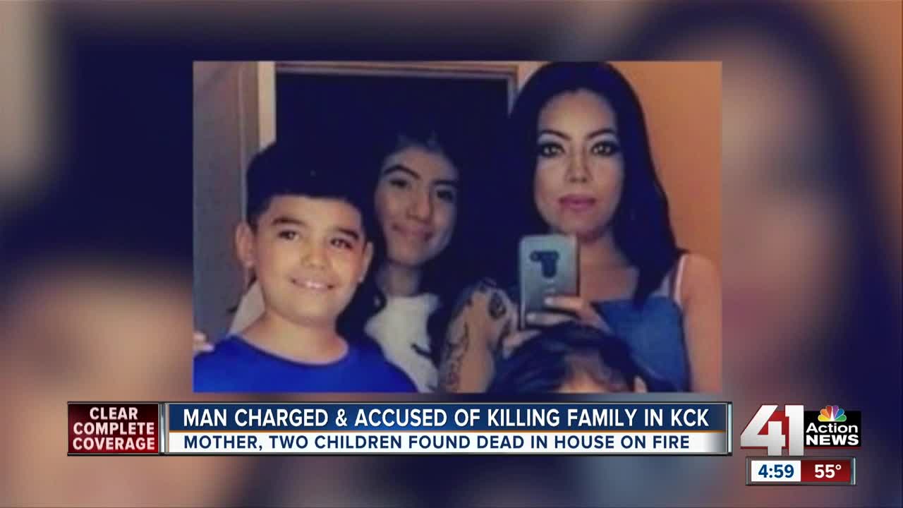 Man accused of killing a woman and her two children