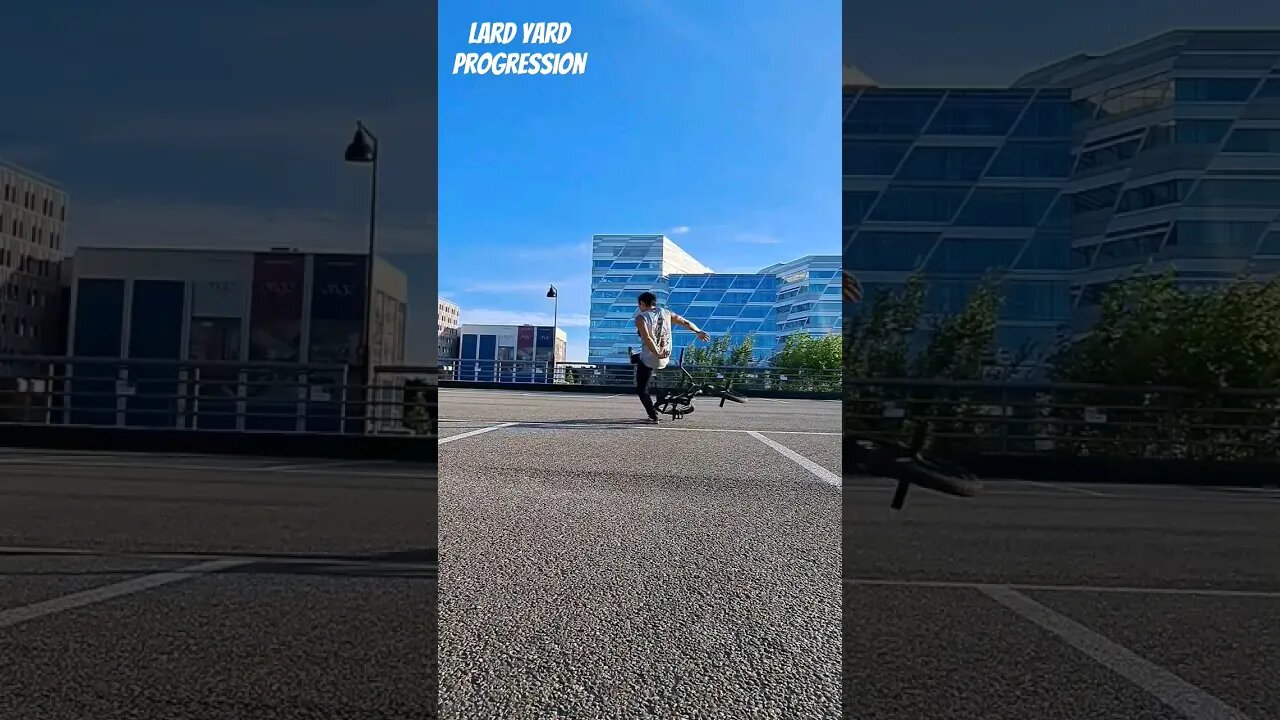 Flatland Bmx Lard Yard Progression #short #bmx #flatland
