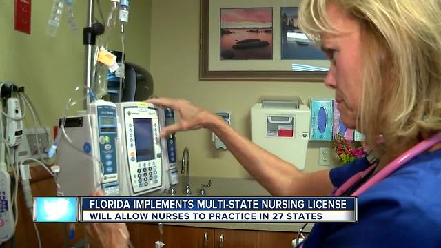Florida implements multi-state nursing license amid shortage