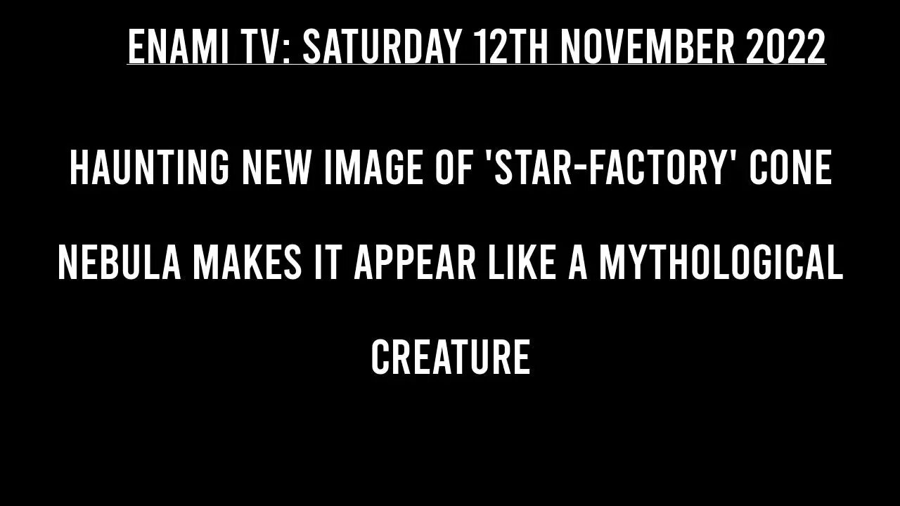 Haunting new image of 'star factory' Cone Nebula makes it appear like a mythological creature