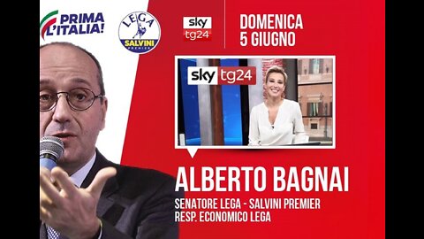 🔴 Interventi del Sen. Alberto Bagnai ospite a Skytg24 "Agenda Politica" (05/06/2022)