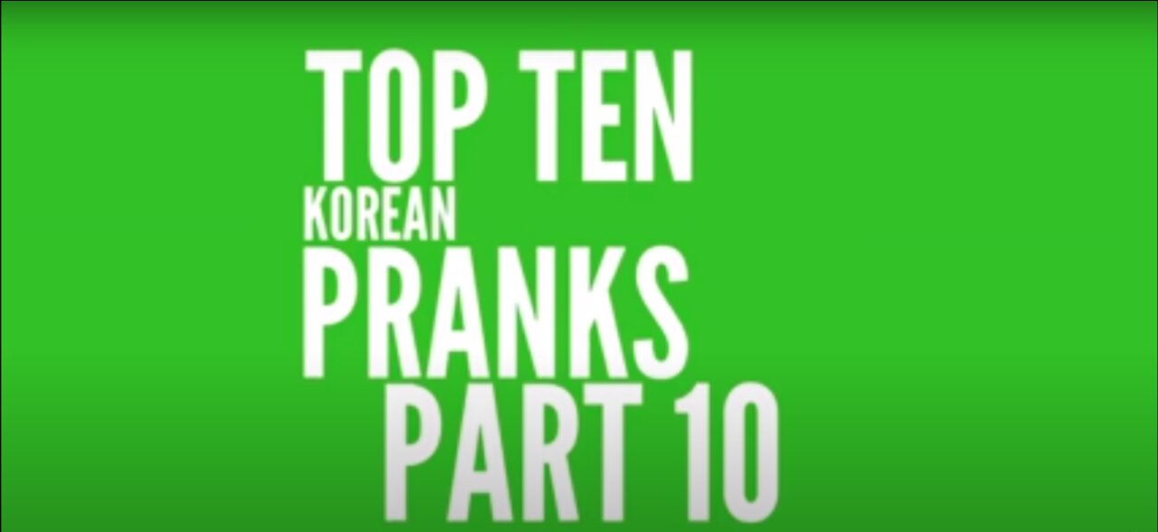 Funny korean pranks which will surely make you laugh