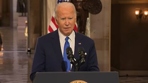 Biden acusa a Trump de haber atentado contra la democracia tras un año del asalto al Capitolio