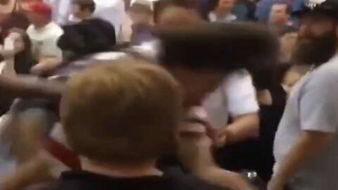 Antifa Gets Knocked Out Trying to Heckle Trump