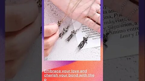 Celebrate your love with the perfect symbol of affection the Hug Necklace for Couples
