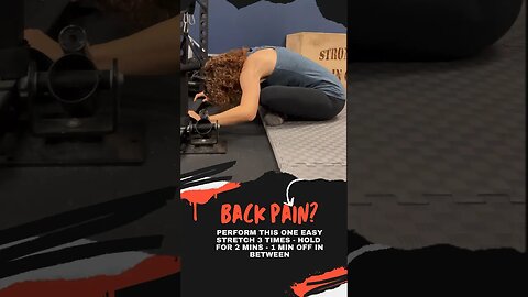 Back Pain? Try this One Easy Stretch for Relief! - Dr. Wil & Dr. K #backpainrelief