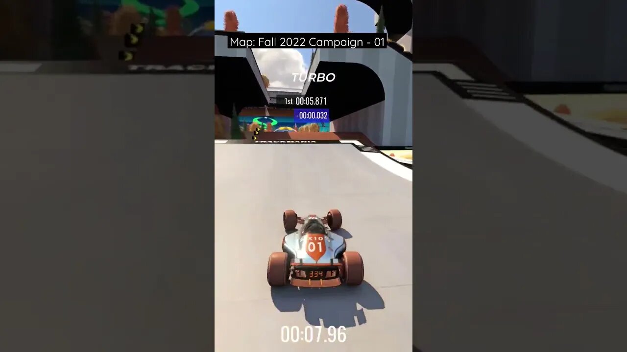 Fall 2022 Campaign - Track 01 - Trackmania2020 #trackmania2020 #tm2020 #shorts #gamingshorts #games