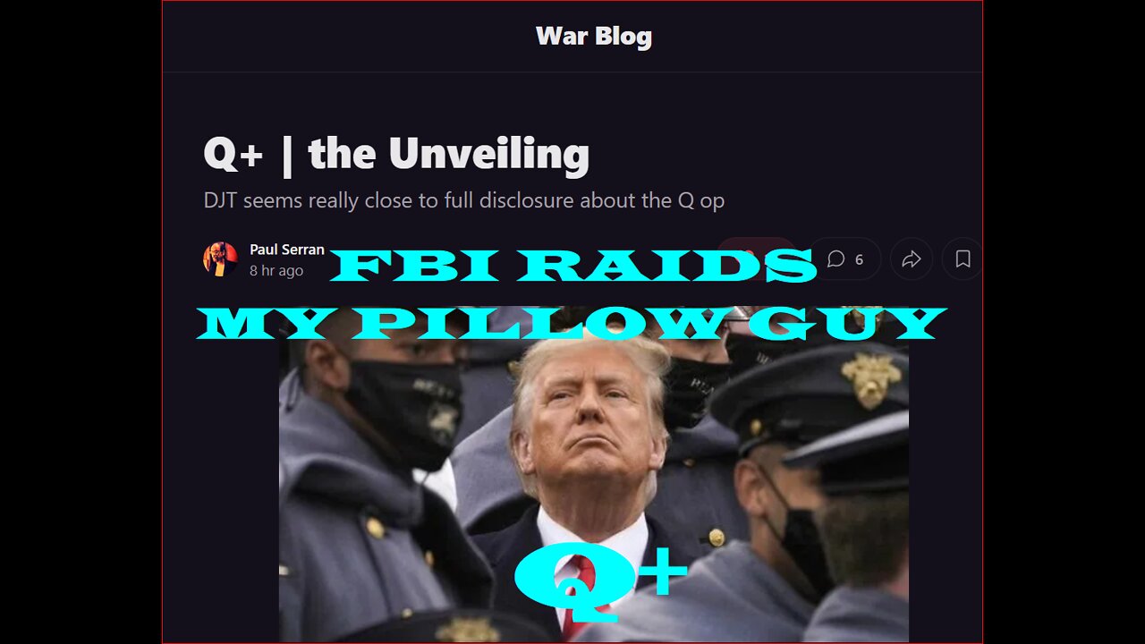MY PILLOW GUY MIKE LINDELL RAIDED BY FBI AS THEY SEIZE HIS SMART PHONE~!