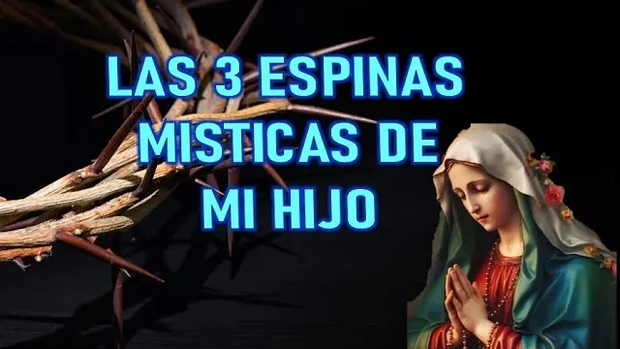 LAS 3 ESPINAS MISTICAS DE MI HIJO - MARÍA SANTISIMA A MANUEL DE JESÚS