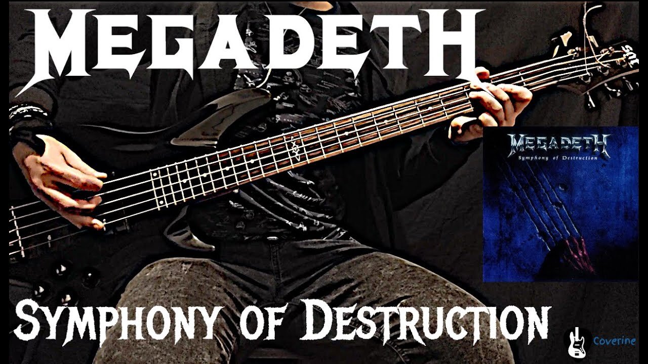 Megadeth - Symphony of Destruction Bass Cover (Tabs)