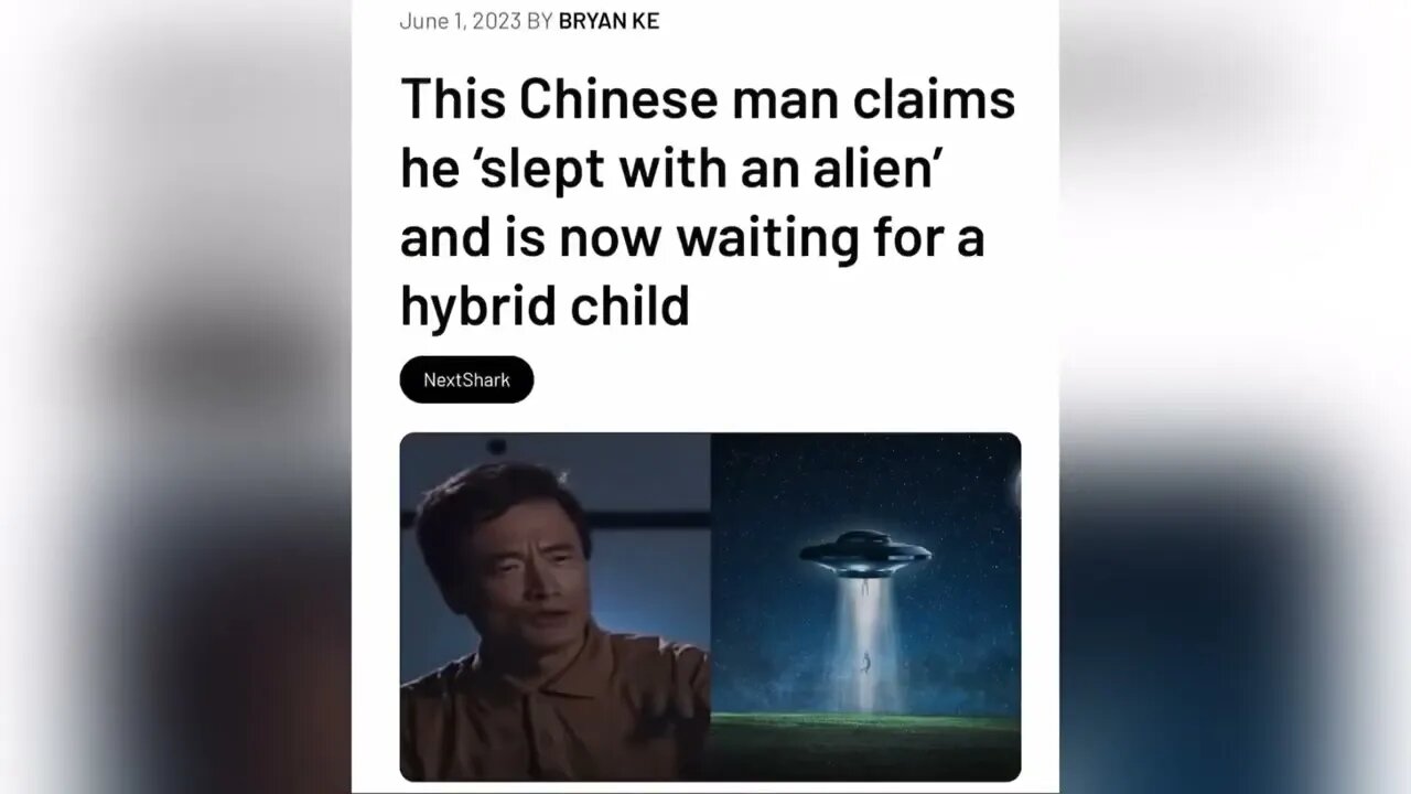 Man sleeps with fallen angel & have a child. It will be like the days of Noah! Link in description