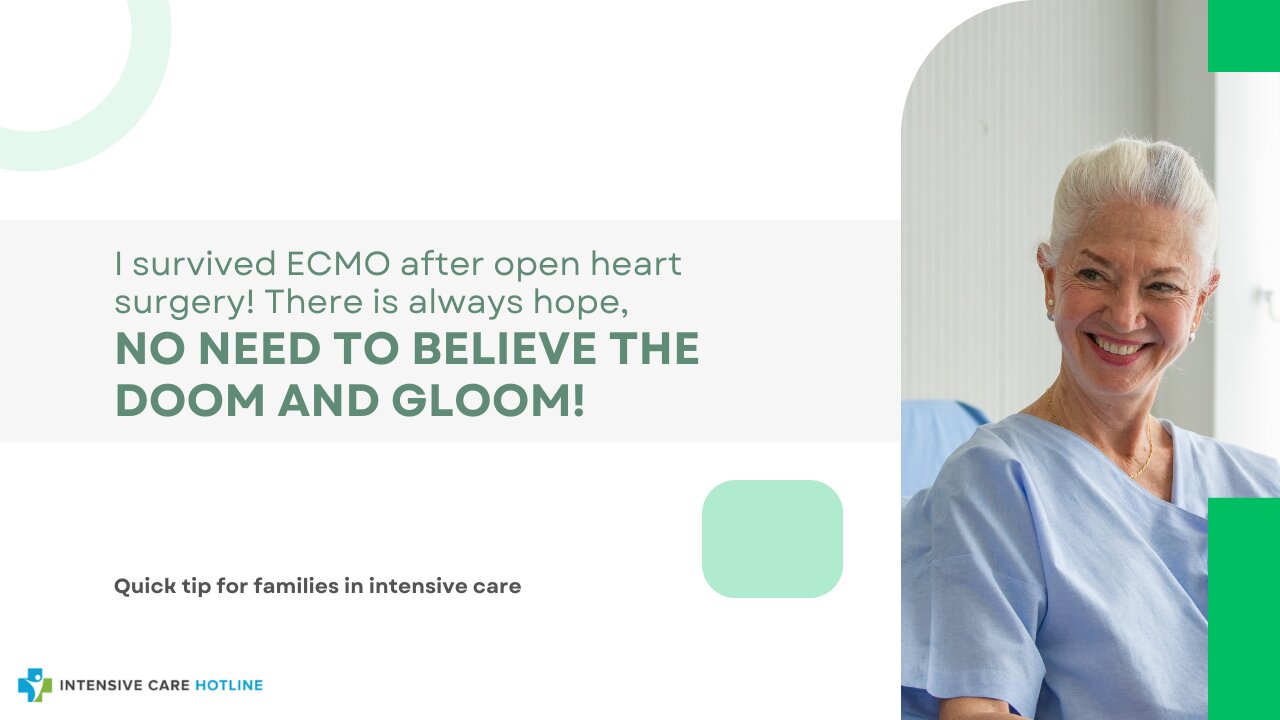 I Survived ECMO After Open Heart Surgery!There is Always Hope,No Need to Believe the Doom and Gloom!