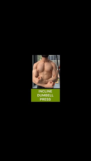 PRO TIP FOR INCLINE DUMBBELL PRESS | UpperChest Workout #shorts