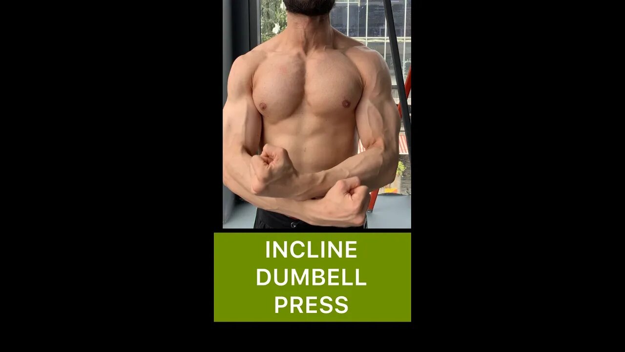 PRO TIP FOR INCLINE DUMBBELL PRESS | UpperChest Workout #shorts