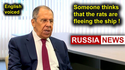 Someone thinks that the rats are fleeing the ship! Lavrov, Russia