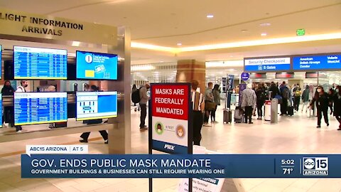Local leaders react after Gov. Ducey ends public mask mandate
