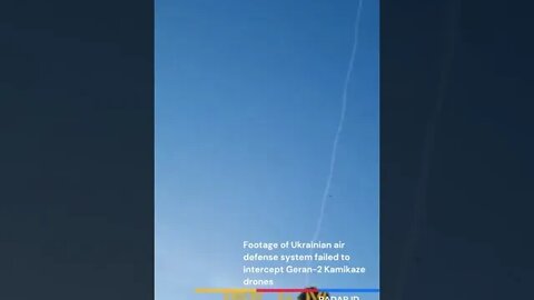 Footage of Ukrainian air defense system failed to intercept Geran-2 Kamikaze drones