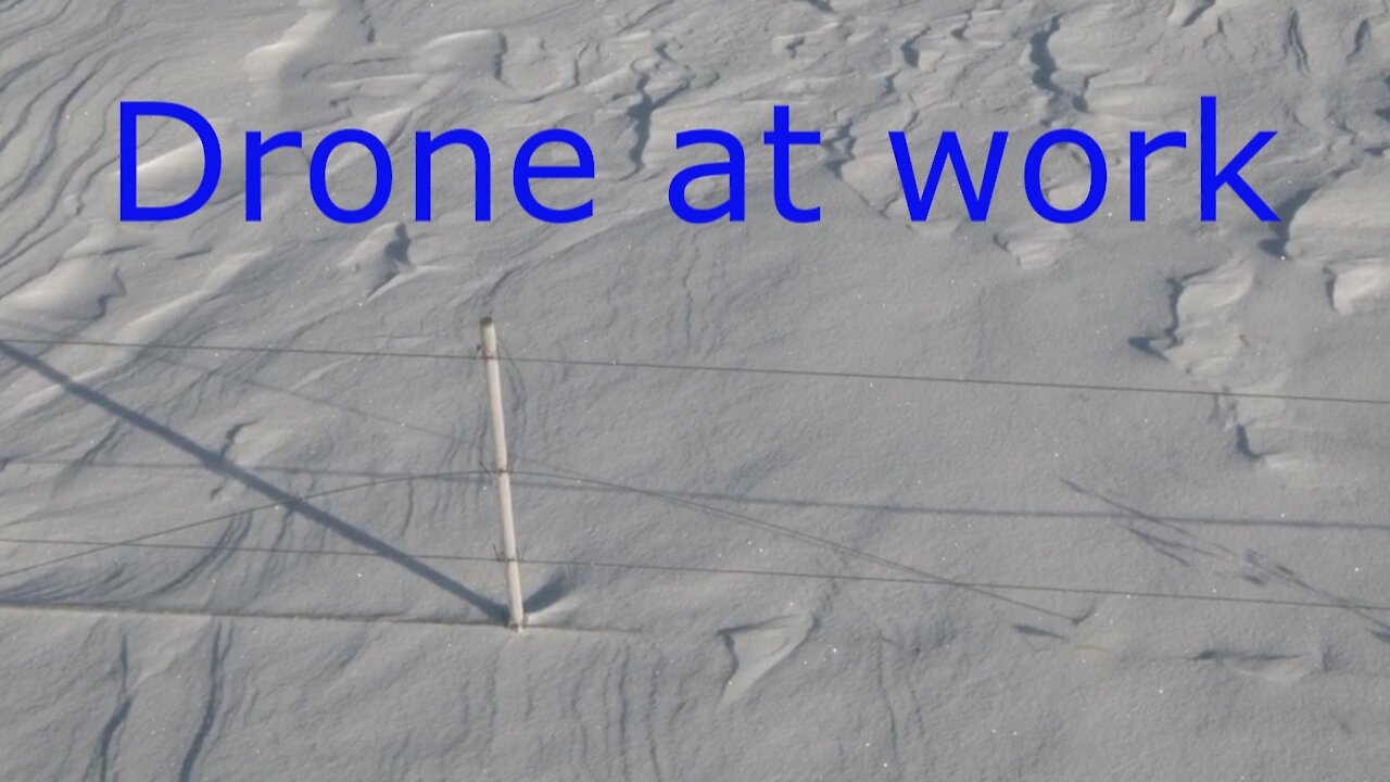 Winter time fence inspections utilizing the Typhoon H Drone