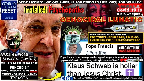 Pope Francis Orders Humanity To Follow 'Universal Bishop' Klaus Schwab During 'End Times'