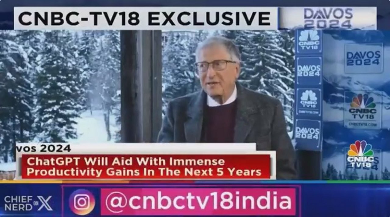 Bill Gates Davos WEF 2024! Microneedle Patch Vaccine! 666 Electronic Devices! 'Virus' Dis-'ease' X!