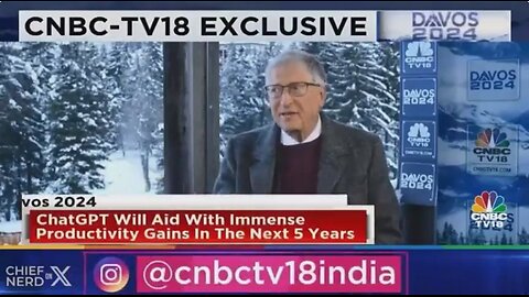 Bill Gates Davos WEF 2024! Microneedle Patch Vaccine! 666 Electronic Devices! 'Virus' Dis-'ease' X!