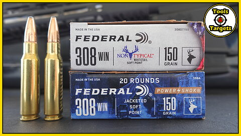 TWINS?...Federal Non-Typical VS Power⚡Shok .308 Ballistic Gel AMMO Test & Review!