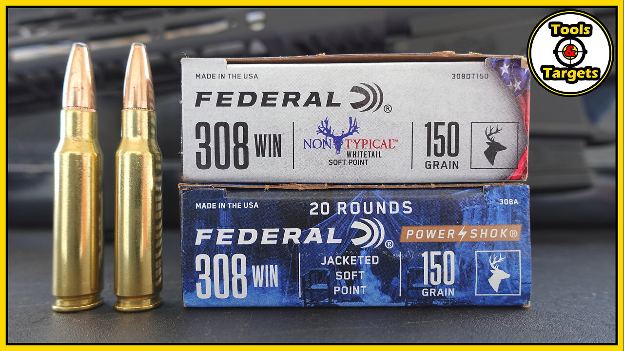 TWINS?...Federal Non-Typical VS Power⚡Shok .308 Ballistic Gel AMMO Test & Review!