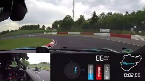 Porsche Taycan Nurburgring Nordschleife onboard lap ALL ELECTRIC