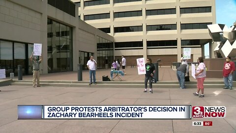 Group protests arbitrator's decision in Zachary Bearheels incident