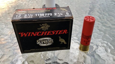 Winchester Supreme 12 Gauge 3.5” 2 1/4 Ounce #5 Shot - Breakdown