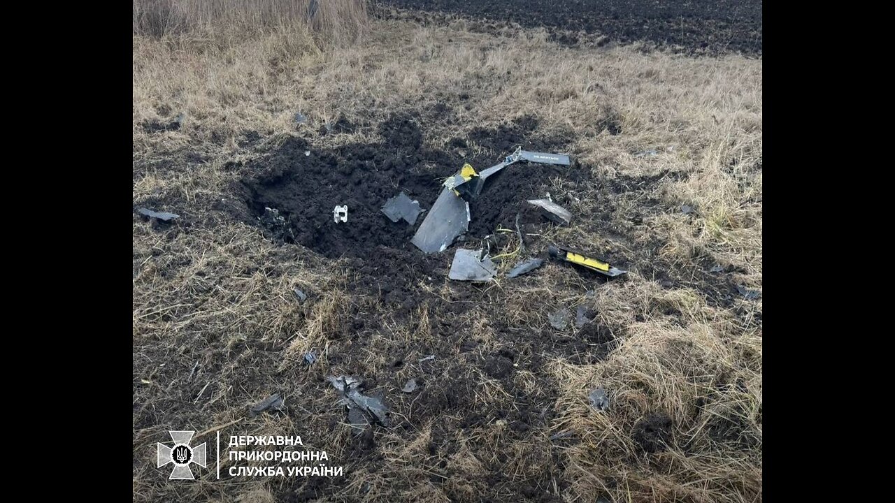 Another enemy "shaheed" was shot down by border guards in the sky over Sumy