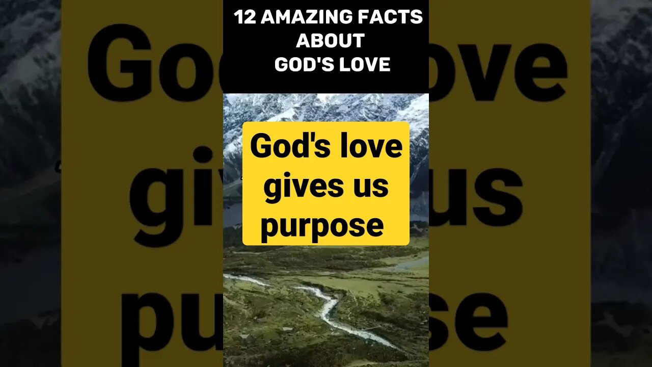 God's love gives purpose #shortsvideo #religion #mindfulness #viral #innerpeace