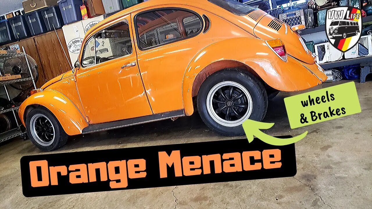 Making Progress on the Orange Menace! Wheels, brake lines, gas tank...