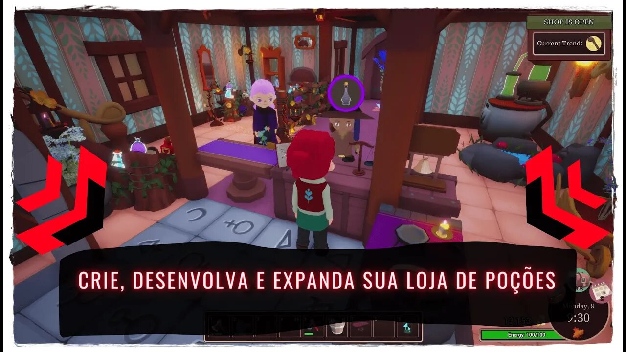Alchemy Garden - Crie, Desenvolva e Expanda sua Loja de Poções (Jogo de Simulação e Aventura)