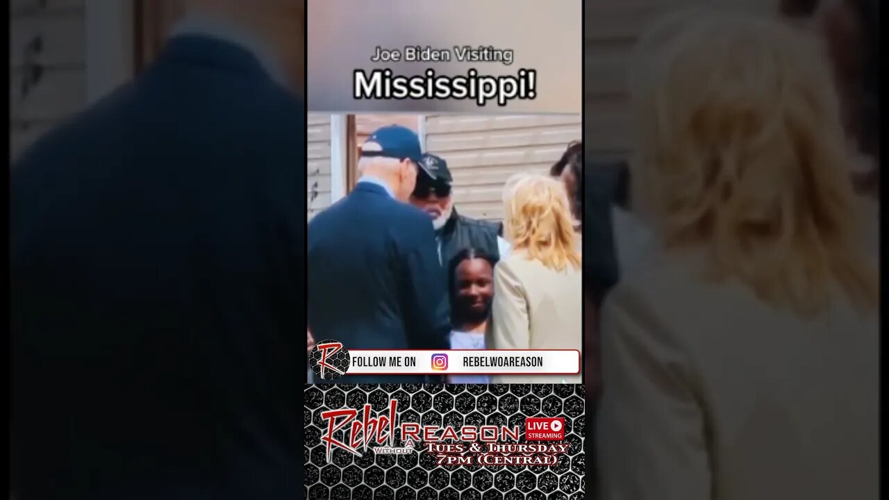 Biden touches little girl