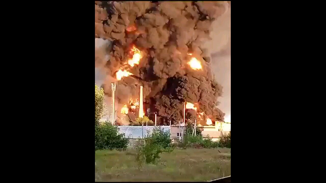 π·πΊπ₯ WOW π² That's Huge: Lukoil's Kalachevskaya oil depot blew up from Ukrainian drone strikes