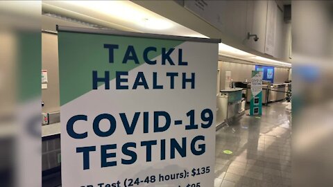 COVID-19 testing available for travelers flying from Cleveland Hopkins International Airport
