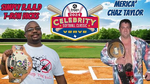Celebrity Softball Showdown: Wrestling Stars Simply BADD vs Chaz Taylor Battle at Veterans Charity"