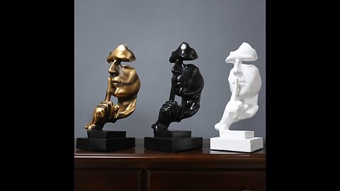 Elegant Thinker Statue – Unique Modern Art for Home Decor 🖼️"